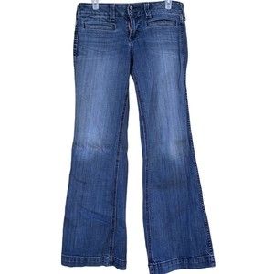 Ariat Trousers Denim Blue Jeans Women’s Size 28 R Bootcut Flare Mid Rise 30x31”